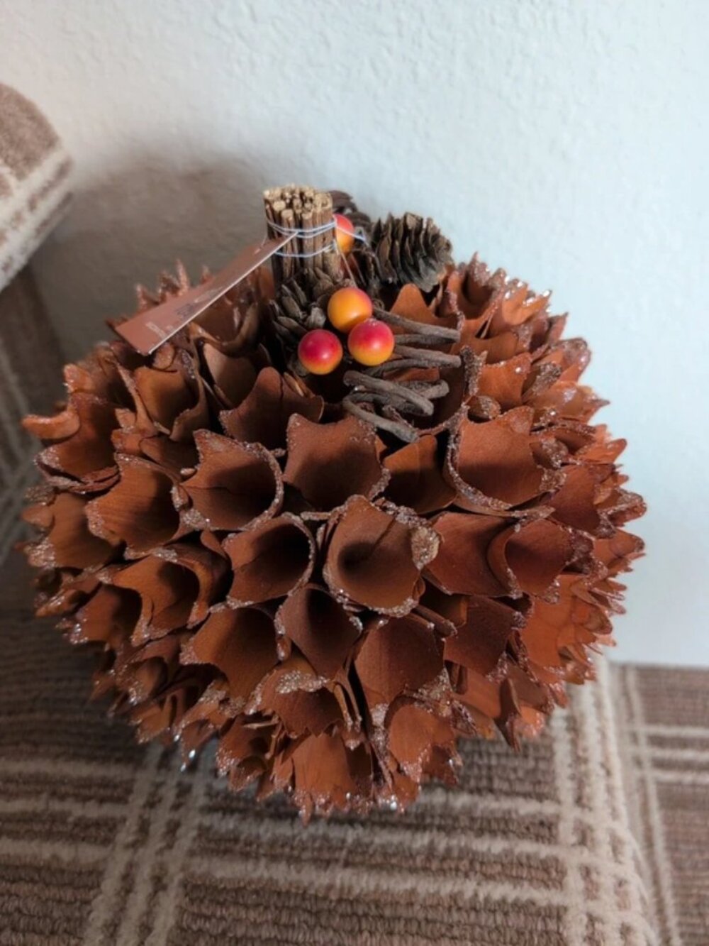 NWT Fall Celebrate Together Decorative Accent Pumpkin 8" Diameter Autumn